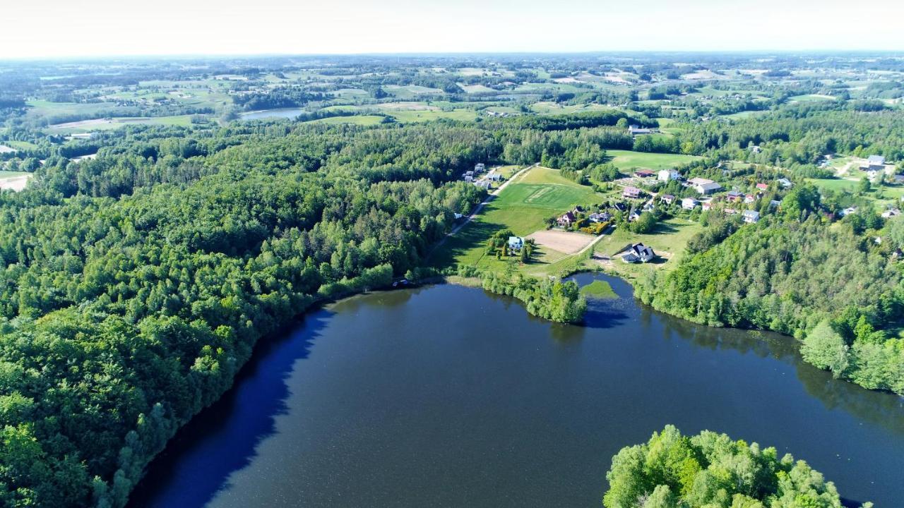 Osada Skoczkowo Komfortowe Domki Z Jacuzzi Nad Jeziorem- Sauna- Balia- Prywatny Staw Wedkarski Podiazy Dış mekan fotoğraf
