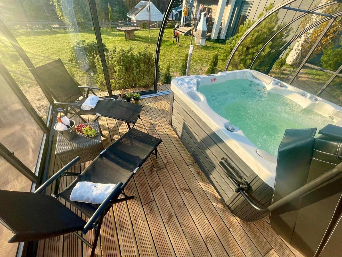 Osada Skoczkowo Komfortowe Domki Z Jacuzzi Nad Jeziorem- Sauna- Balia- Prywatny Staw Wedkarski Podiazy Dış mekan fotoğraf