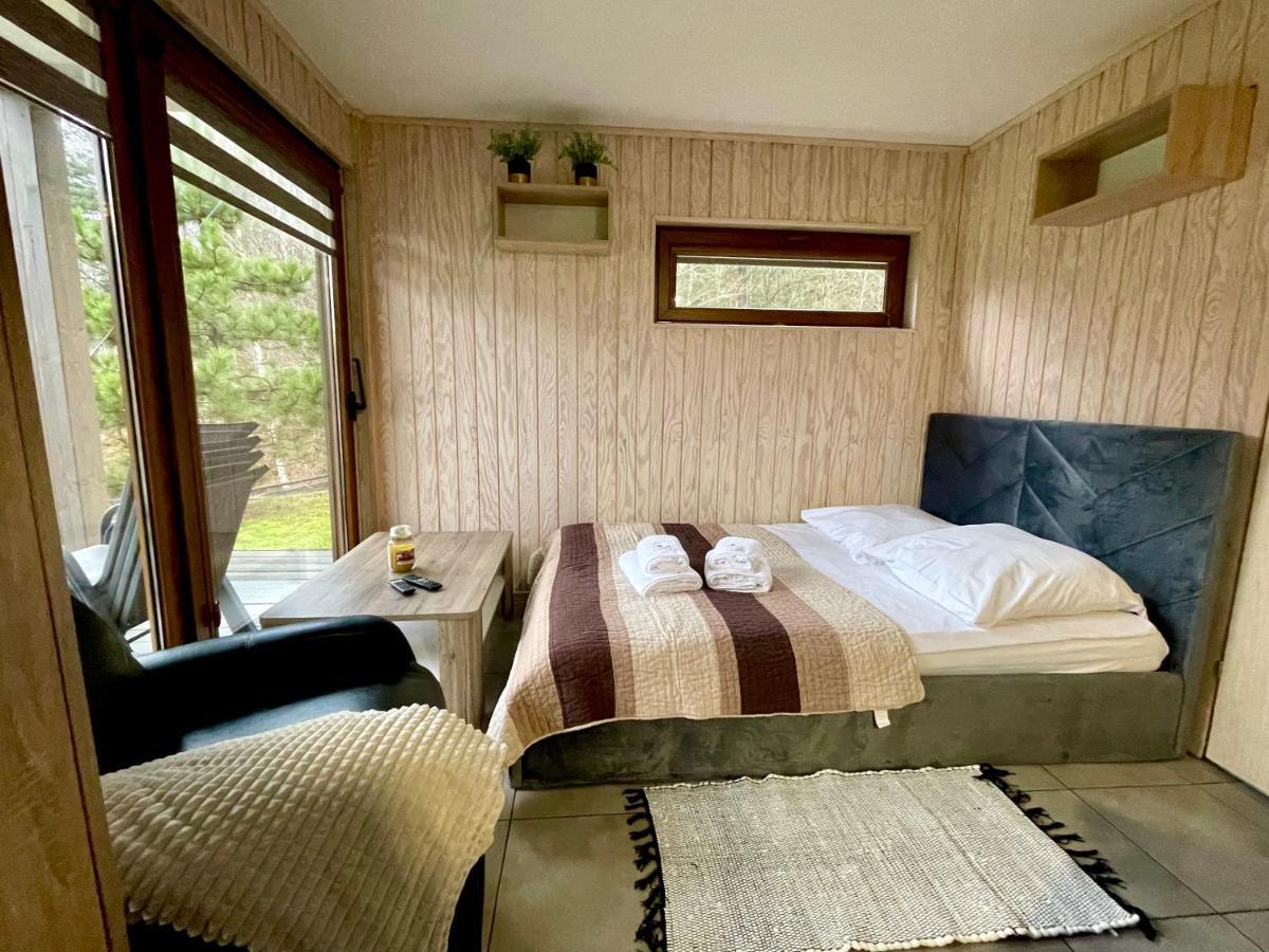 Osada Skoczkowo Komfortowe Domki Z Jacuzzi Nad Jeziorem- Sauna- Balia- Prywatny Staw Wedkarski Podiazy Dış mekan fotoğraf